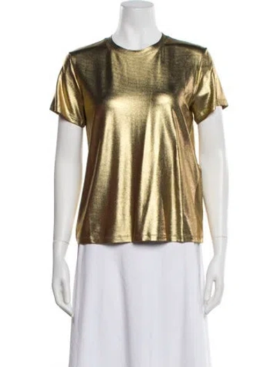 Pre-owned Tom Ford Crew Neck Short Sleeve T-shirt W/ Tags In Gold