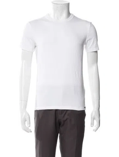 Pre-owned Tom Ford Crew Neck Short Sleeve T-shirt In White
