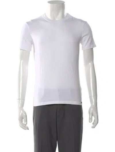 Pre-owned Tom Ford Crew Neck Short Sleeve T-shirt In White