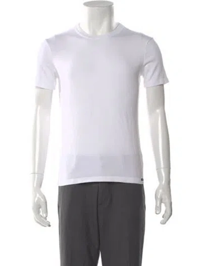 Pre-owned Tom Ford Crew Neck Short Sleeve T-shirt In White