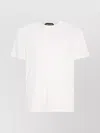 Tom Ford Crew Neck Short Sleeve T-shirt With Tonal Stitching In White