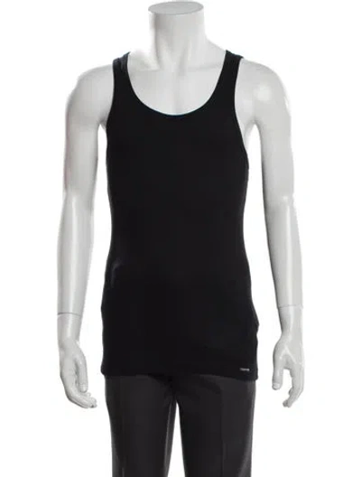 Pre-owned Tom Ford Crew Neck Sleeveless Tank In Black