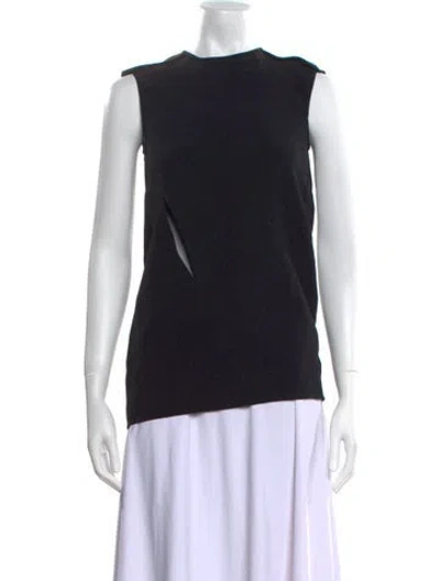 Pre-owned Tom Ford Crew Neck Sleeveless Top In Black