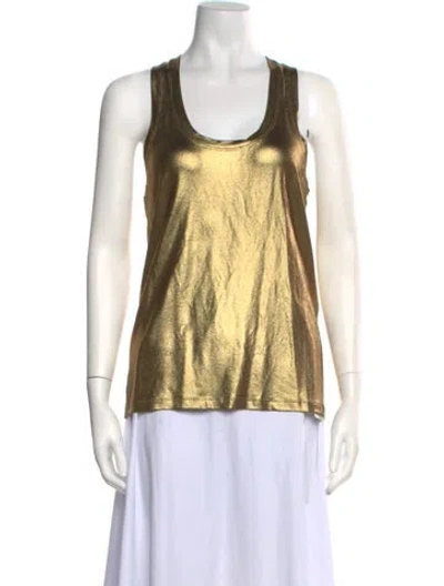 Pre-owned Tom Ford Crew Neck Sleeveless Top W/ Tags In Neutral