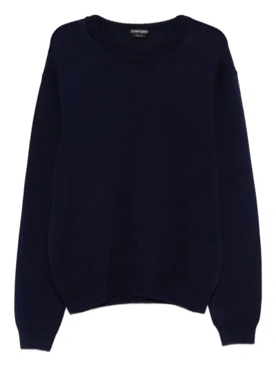 Tom Ford Crew-neck Sweater In Black