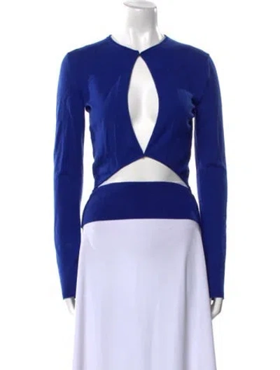 Pre-owned Tom Ford Crew Neck Sweater In Blue