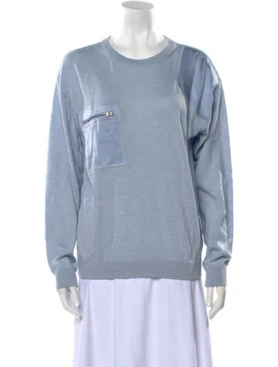 Pre-owned Tom Ford Crew Neck Sweater In Blue
