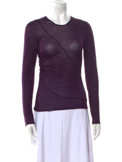 Pre-owned Tom Ford Crew Neck Sweater In Purple