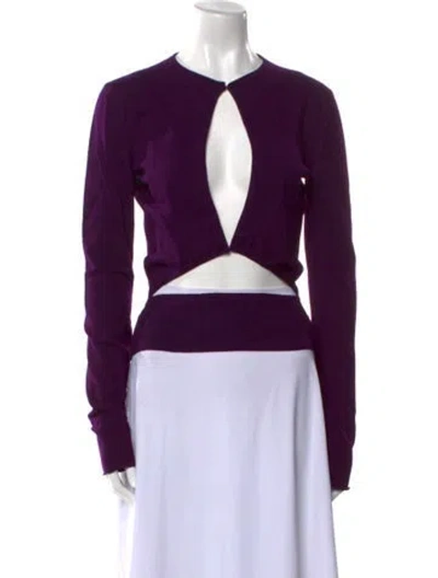 Pre-owned Tom Ford Crew Neck Sweater In Purple
