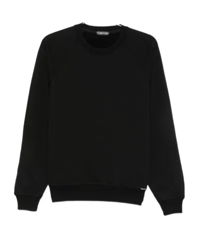 Tom Ford Crew Neck Sweatshirt In Black