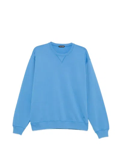 Tom Ford Crew-neck Sweatshirt In Blue