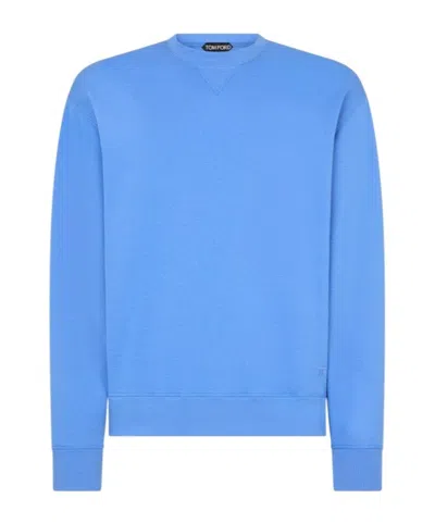Tom Ford Crew-neck Sweatshirt In Blue