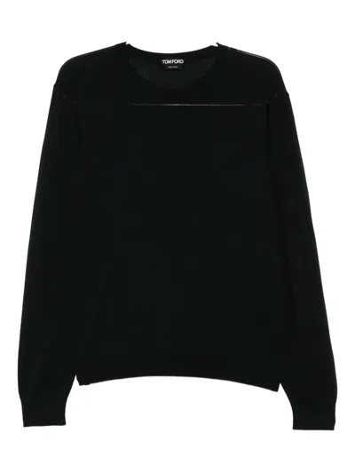 Tom Ford Crew Neck T-shirt In Black