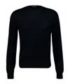 Tom Ford Crewneck Long-sleeved Pullover In Black