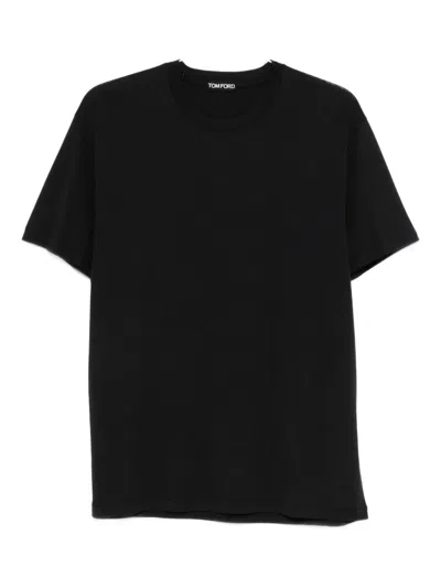 Tom Ford Crew-neck T-shirt In Black