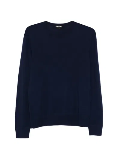 Tom Ford Crew-neck T-shirt In Blue