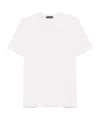 Tom Ford Placed Rib Slim-fit Lyocell And Cotton-blend Jersey T-shirt In White