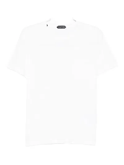 Tom Ford Crew-neck T-shirt In White