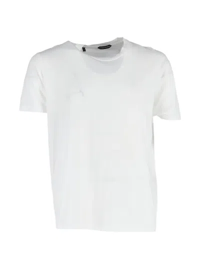 Pre-owned Tom Ford Crew-neck T-shirt In White