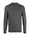 Tom Ford Grey Fine Knit Jumper In Black