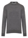 Tom Ford Crewneck Knitted Jumper In Multi