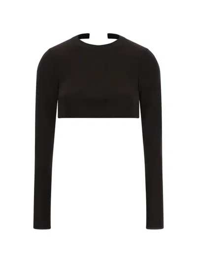 Tom Ford Crew-neck Backless Top In Brown