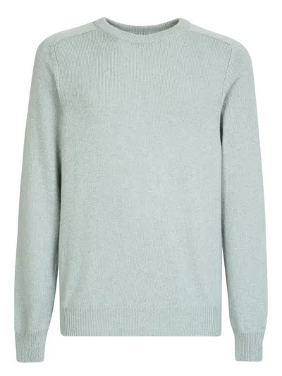 Tom Ford Crewneck Knitted Jumper In Blue