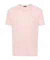 Tom Ford Short Sleeve Crewneck T-shirt In Pink
