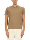 Tom Ford Cotton Blend Crewneck T-shirt In Pale Army