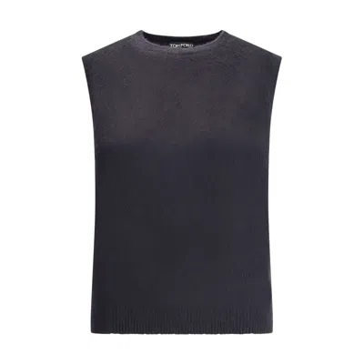 TOM FORD CREWNECK TANK TOP IN WOMEN'S SILK