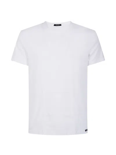 Tom Ford Regular-fit Cotton-modal T-shirt With Stretch In White