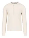 Tom Ford Henley T-shirt Ivory In White