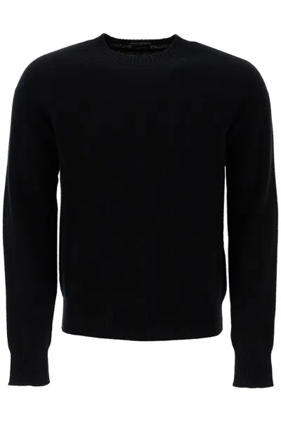 Tom Ford Crewneck Wool And Cashmere Pul In Black