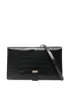 Tom Ford Croc-effect Wallet In Black