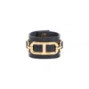 Tom Ford Brass And Printed Croc Cuff Bracelet In Black