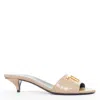 Tom Ford Croc Embossed Leather Sandal In Multi