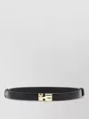 Tom Ford Croc Embossed T Shape Adjustable Belt In Black