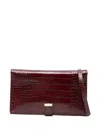 Tom Ford Croc-embossed Wallet In Red