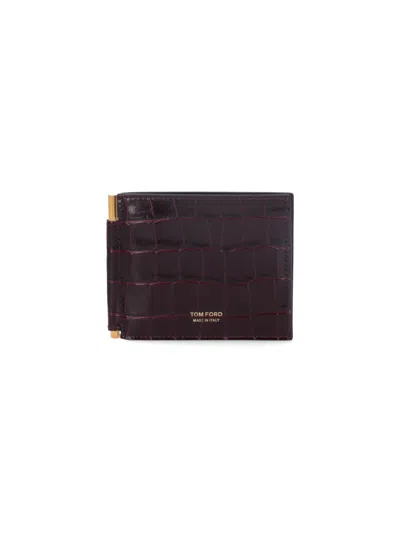 Tom Ford Card Holder In Red