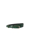 Tom Ford Croc-effect Leather Bel In Neutral