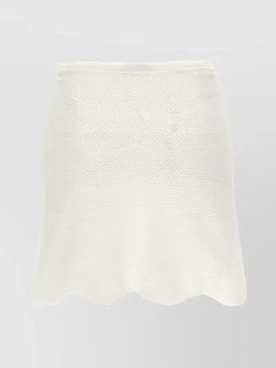 TOM FORD CROCHET MINI SKIRT WITH ELASTIC WAISTBAND