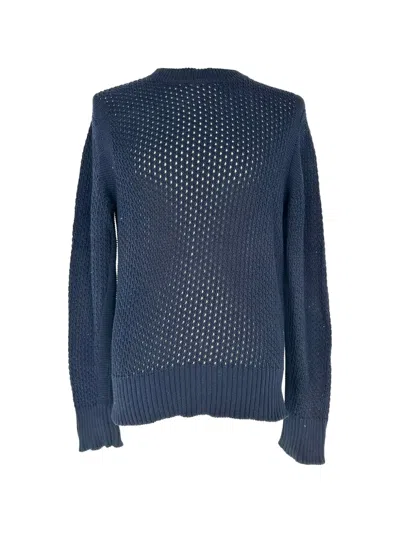 Pre-owned Tom Ford Crochet-knit Sweater In Blue