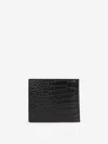 TOM FORD TOM FORD CROCO EFFECT LEATHER WALLET