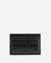 Tom Ford Croco Print Card Holder In Black