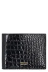 TOM FORD TOM FORD CROCO-PRINT LEATHER WALLET