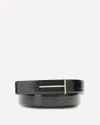 Tom Ford Crocodile-effect Belt In Black