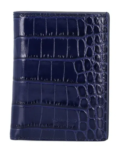 TOM FORD CROCODILE-EFFECT CARDHOLDER