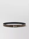 Tom Ford Leather Belt With Croco Effect