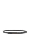 Tom Ford Textured Calf Leather Belt With Gold-tone T-buckle In Black