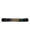 Tom Ford Crocodile-effect Leather Belt In Black